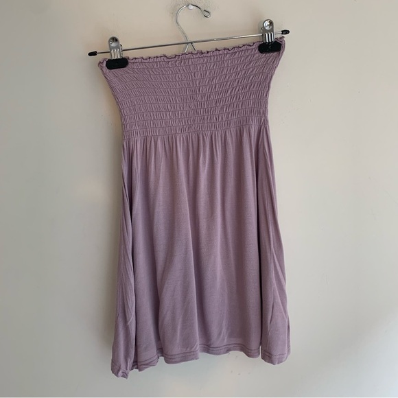 Aritzia Community Tube Top Strapless smocked bodice y2k 2000s Purple Size XXS - Picture 10 of 16